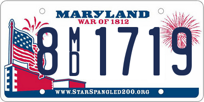 MD license plate 8MD1719