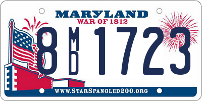 MD license plate 8MD1723