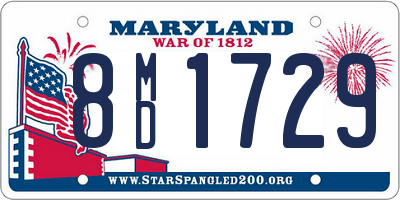 MD license plate 8MD1729