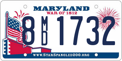 MD license plate 8MD1732