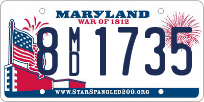MD license plate 8MD1735