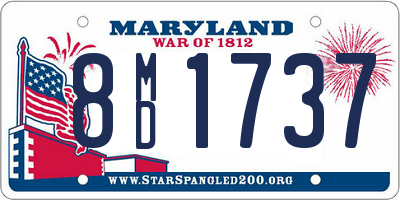MD license plate 8MD1737