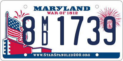 MD license plate 8MD1739