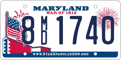 MD license plate 8MD1740