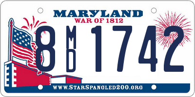 MD license plate 8MD1742