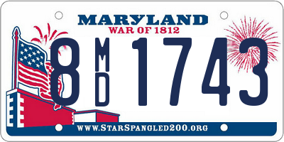 MD license plate 8MD1743
