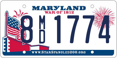 MD license plate 8MD1774