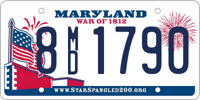 MD license plate 8MD1790