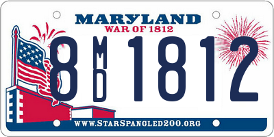 MD license plate 8MD1812