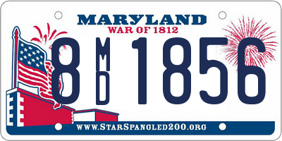 MD license plate 8MD1856