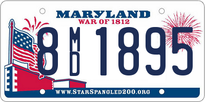 MD license plate 8MD1895