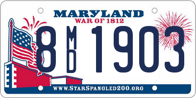MD license plate 8MD1903
