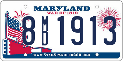MD license plate 8MD1913