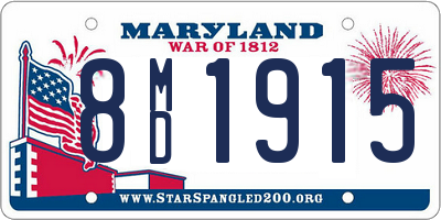 MD license plate 8MD1915