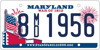 MD license plate 8MD1956