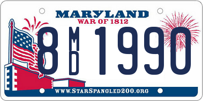 MD license plate 8MD1990