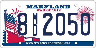 MD license plate 8MD2050