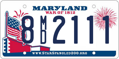 MD license plate 8MD2111