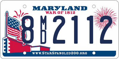 MD license plate 8MD2112