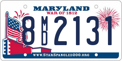 MD license plate 8MD2131