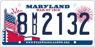 MD license plate 8MD2132