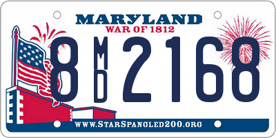 MD license plate 8MD2168