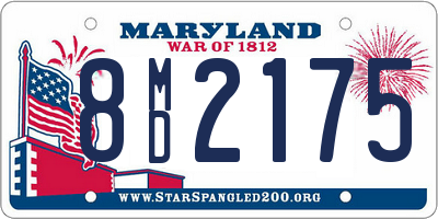 MD license plate 8MD2175