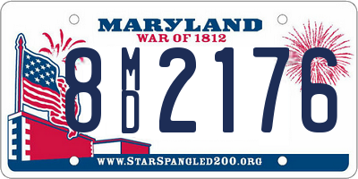 MD license plate 8MD2176