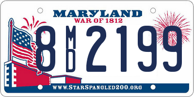 MD license plate 8MD2199