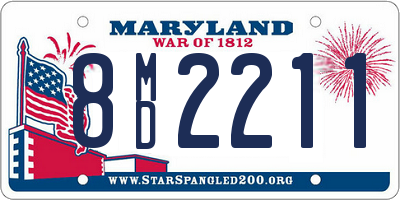 MD license plate 8MD2211