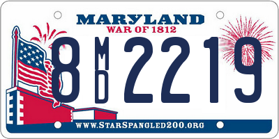 MD license plate 8MD2219