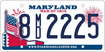 MD license plate 8MD2225