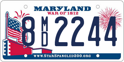 MD license plate 8MD2244