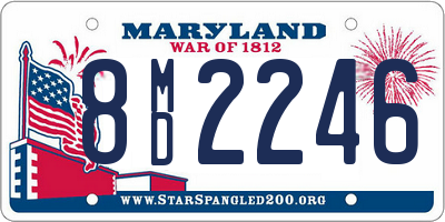 MD license plate 8MD2246