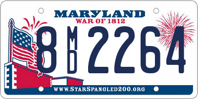 MD license plate 8MD2264