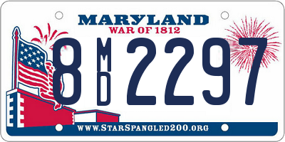 MD license plate 8MD2297