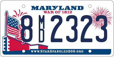 MD license plate 8MD2323