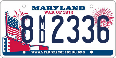 MD license plate 8MD2336