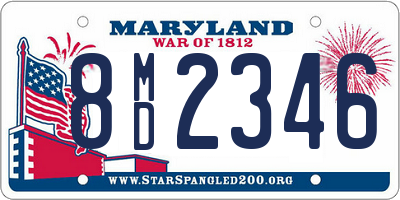 MD license plate 8MD2346