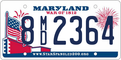 MD license plate 8MD2364