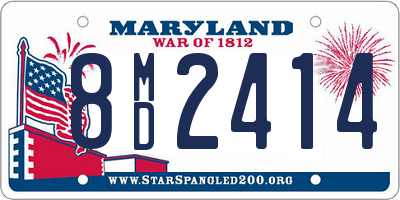 MD license plate 8MD2414