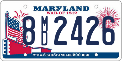 MD license plate 8MD2426