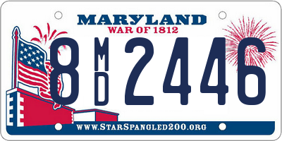 MD license plate 8MD2446