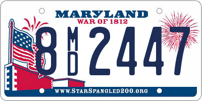 MD license plate 8MD2447