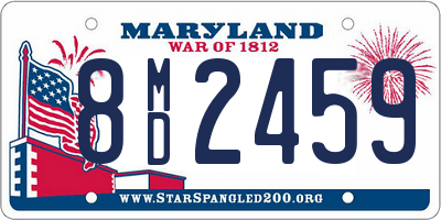 MD license plate 8MD2459