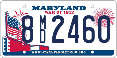 MD license plate 8MD2460