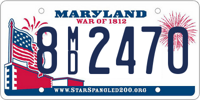 MD license plate 8MD2470