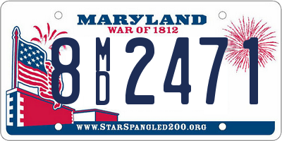 MD license plate 8MD2471