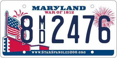 MD license plate 8MD2476