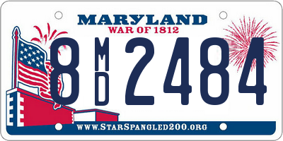 MD license plate 8MD2484